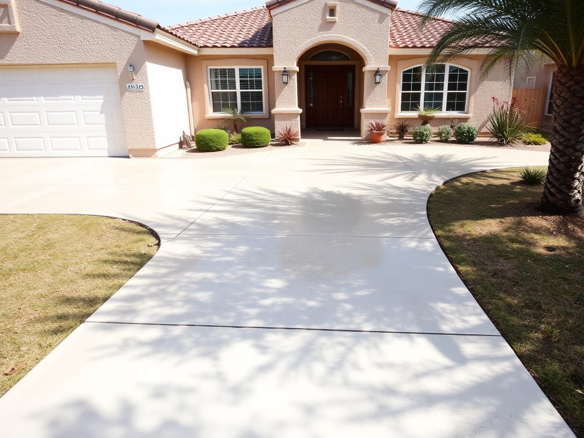 Driveway & hardscape — Rio Rancho after cleaning