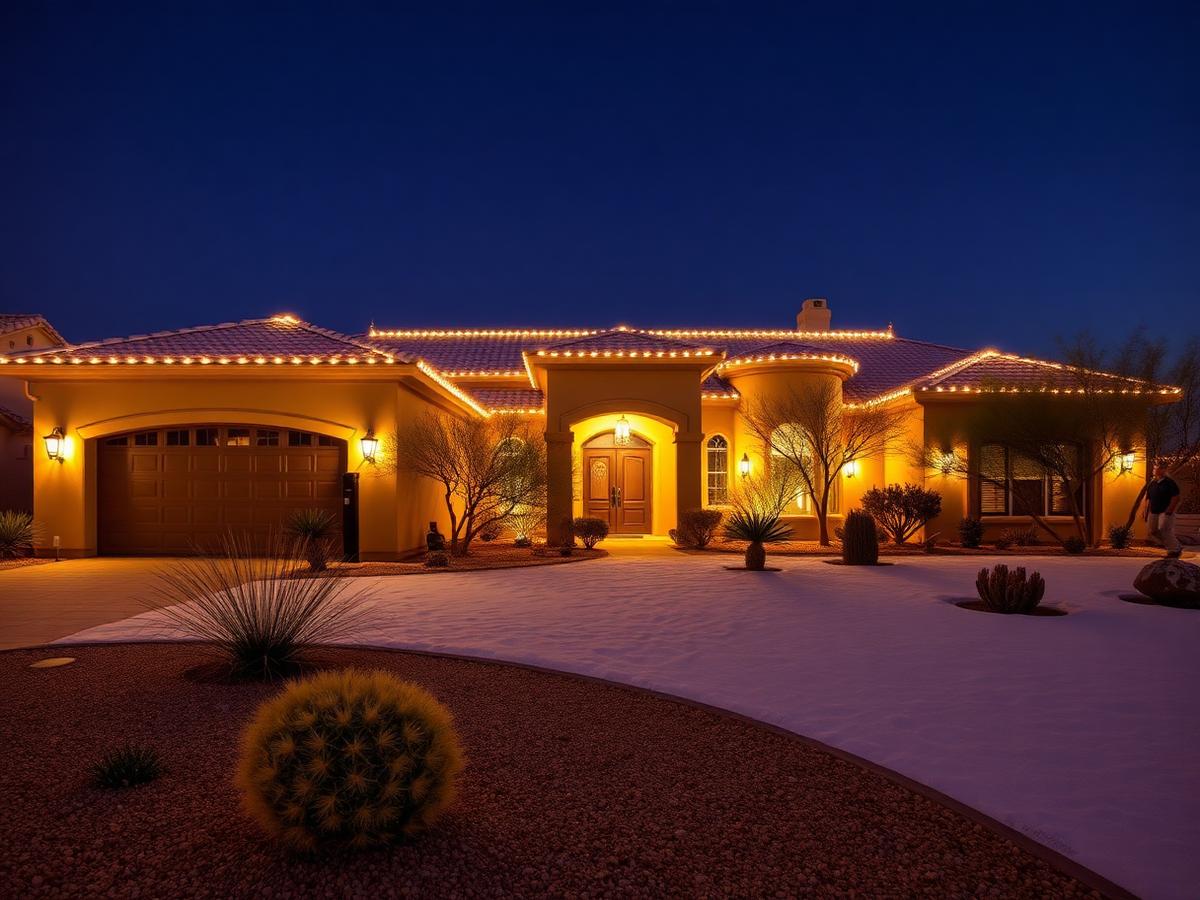 Holiday Lighting in Albuquerque, New Mexico